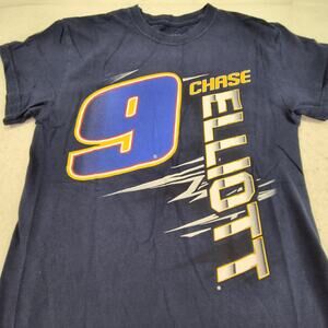 Hendrick Motor Sports Chase Elliott 9 Graphic Shirt Mens Size S Navy Blue